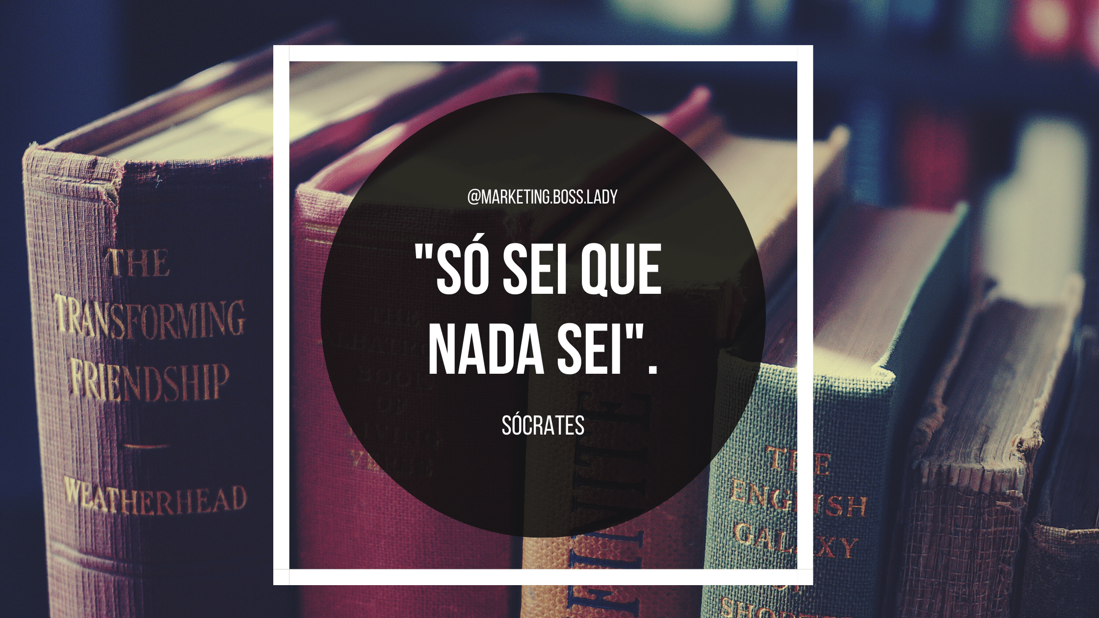 Só sei que nada sei. Sócrates